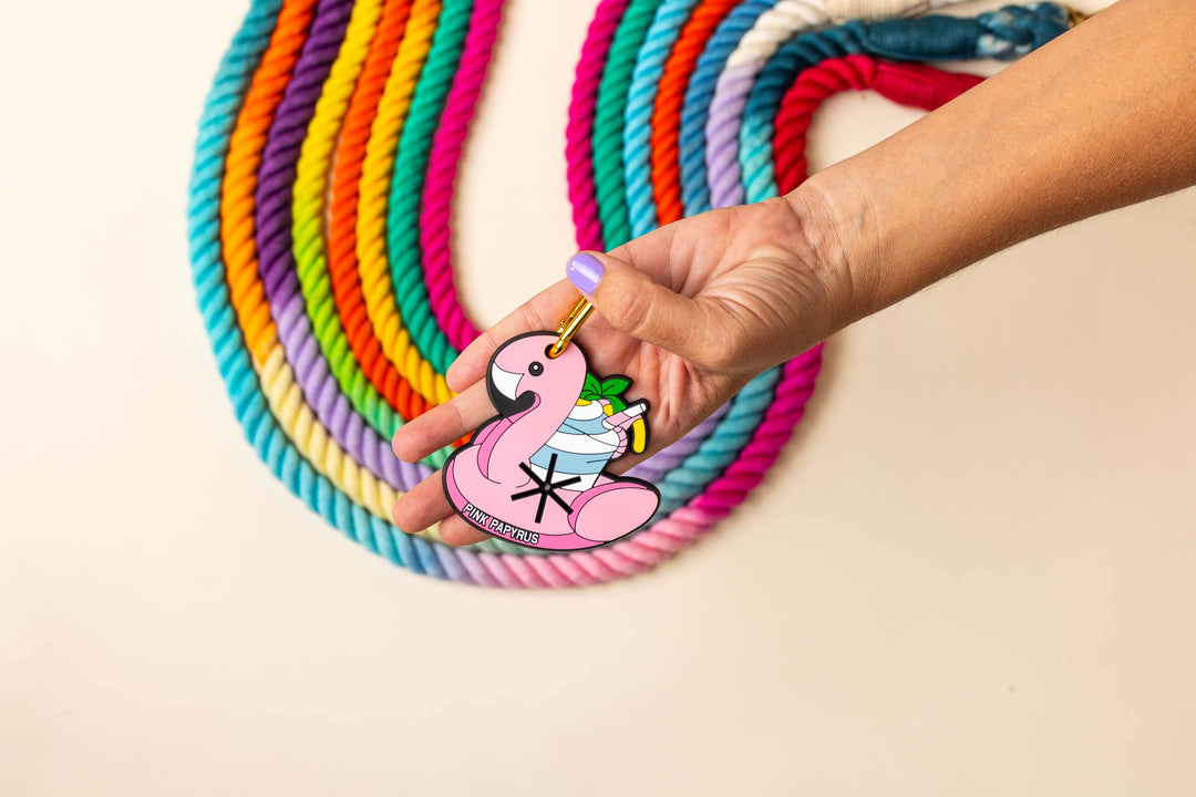 Flamingo Floatie Poop Bag Holder