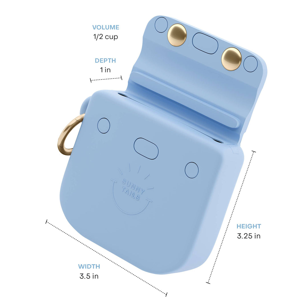 Malibu Blue Snap Dog Treat Pouch