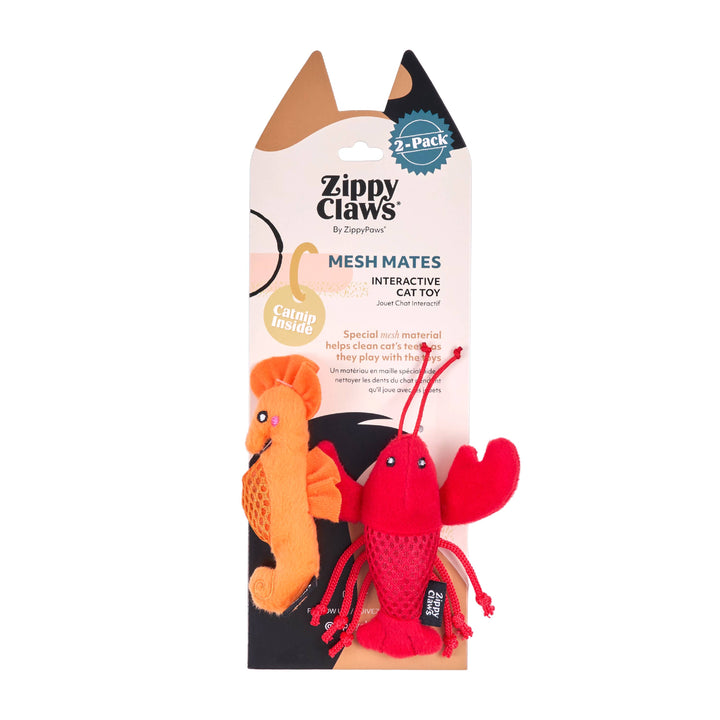 Mesh Mates 2-Pack - Seahorse and Lobster
