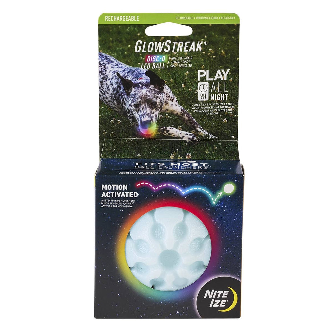 GlowStreak® Rechargeable LED Ball - Disc-O