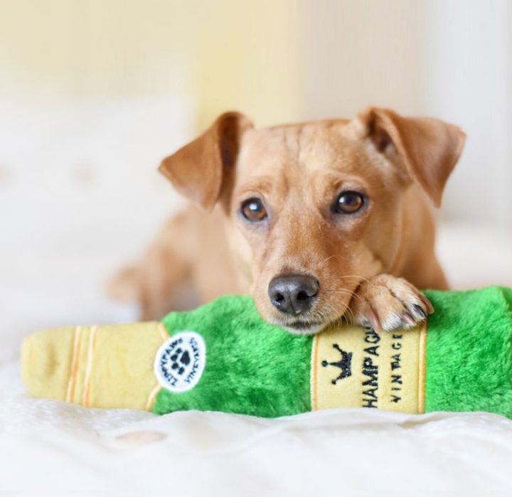 Happy Hour Crusherz Champagne Dog Toy